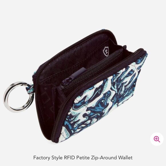 Vera Bradley Petite Zip-Around Wallet Shore Enough NWT - Picture 2 of 5